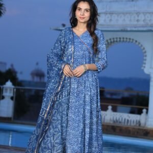 anarkali-kurta-with-kota-doriya-dupatta-set