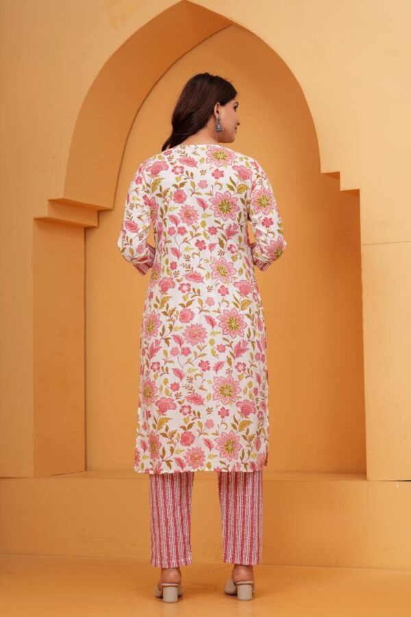 pure cotton kurta with pent