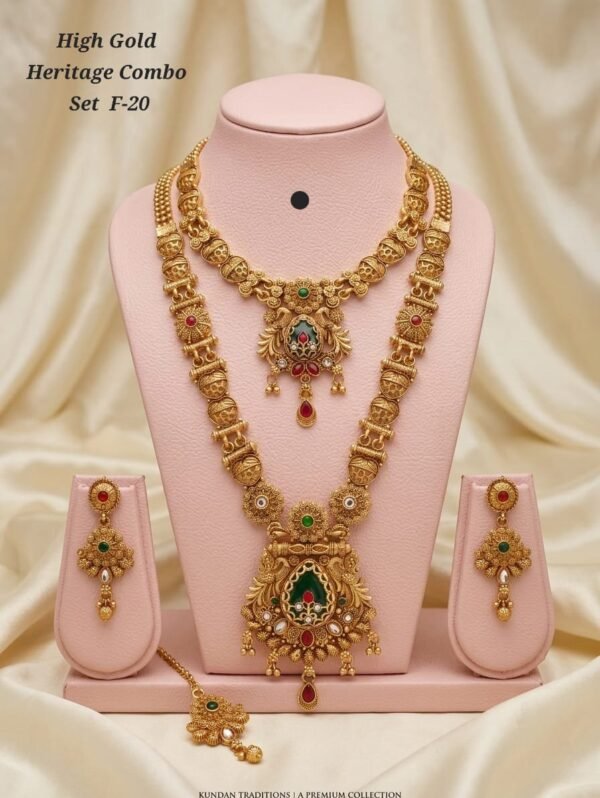 High gold necklace set