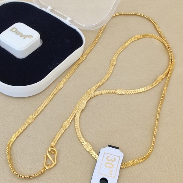 one gram gold plated men's chain