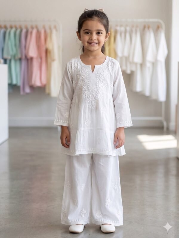 chikankari kurti for girls