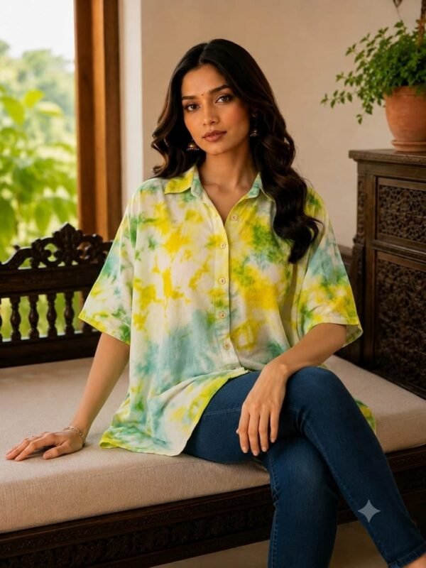 Hand block printed shirt