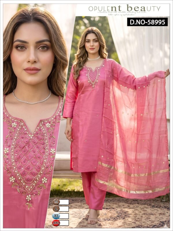 Glass fabric 3 peace kurta set